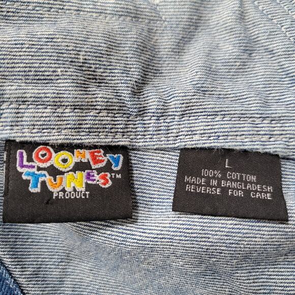 Vintage Looney Tunes Product Warner Bros. Tweety Bird Overalls 1997 Size… - Picture 13 of 14